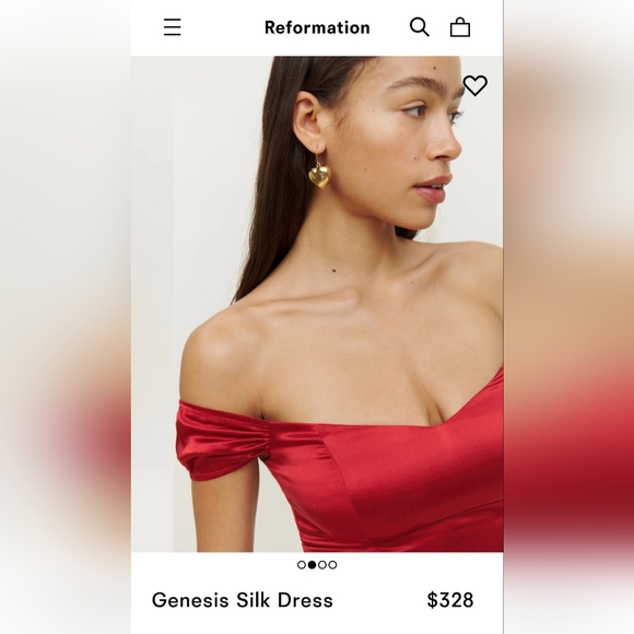 Reformation genesis silk dress - Picture 3 of 9